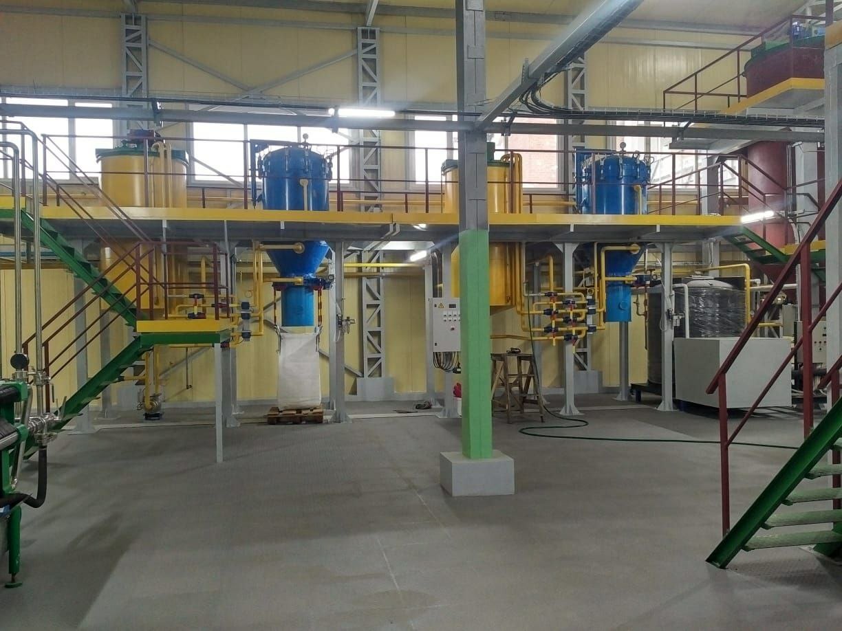 Цех рафинации и дезодорации масла 50 т/сутки 