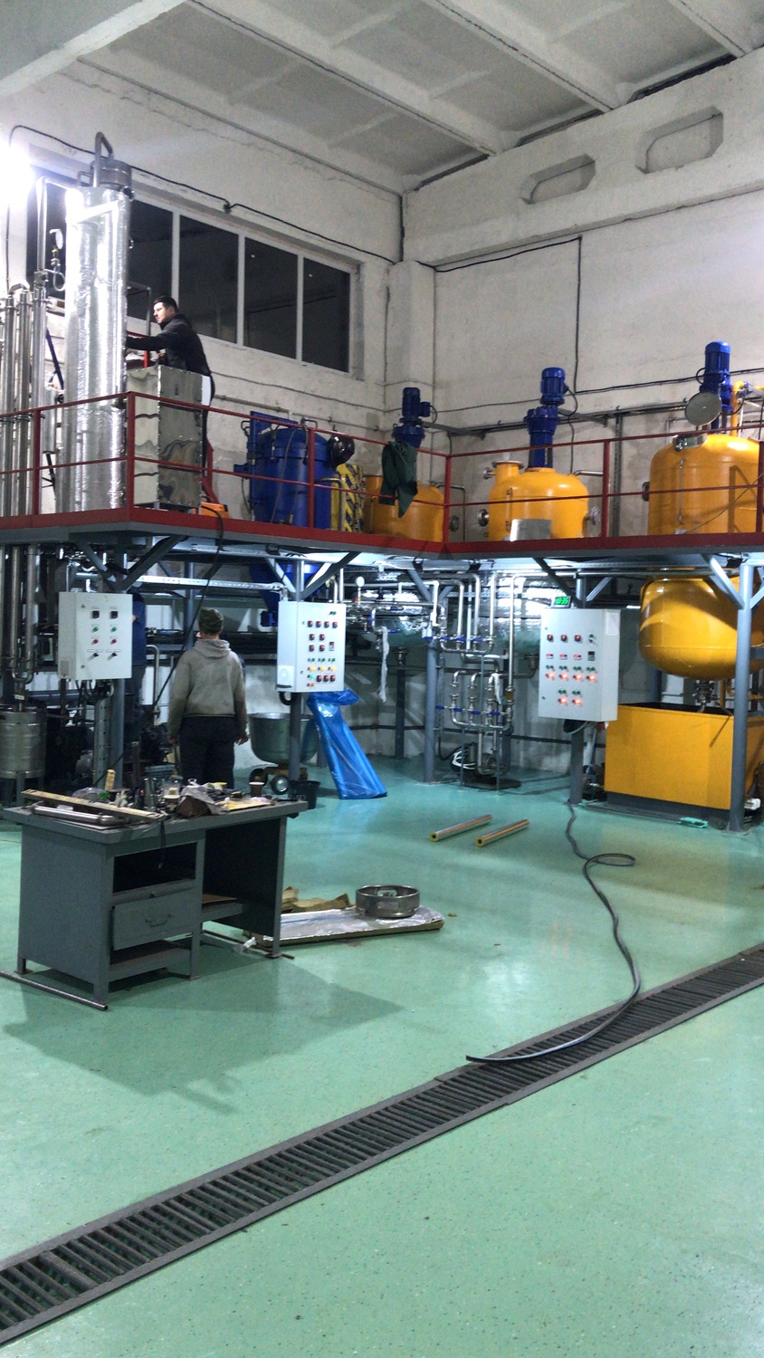 Цех рафинации и дезодорации масла 10 т/сутки 